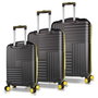Zoozie Bags Set de maletas de 3 piezas en negro
